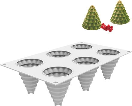 Форма для запекания Silikomart Forma do ciastek Sapin Magique, круглая, силикон, 6,7 см