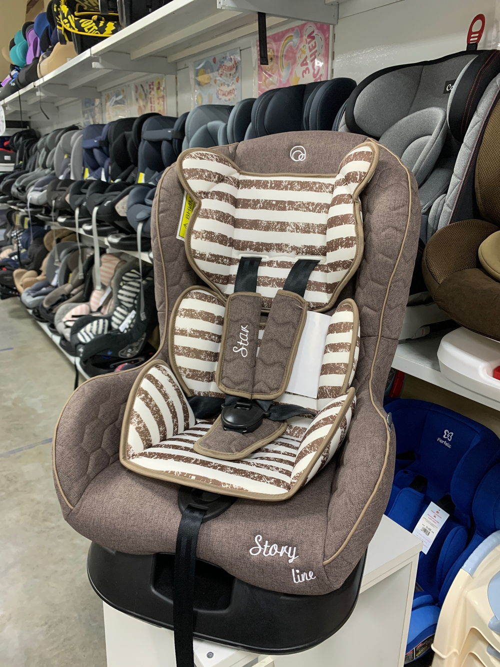 Автокресло Rant LB-N303 "Star" Story line (brown) группа 0-1  (0-18 кг)