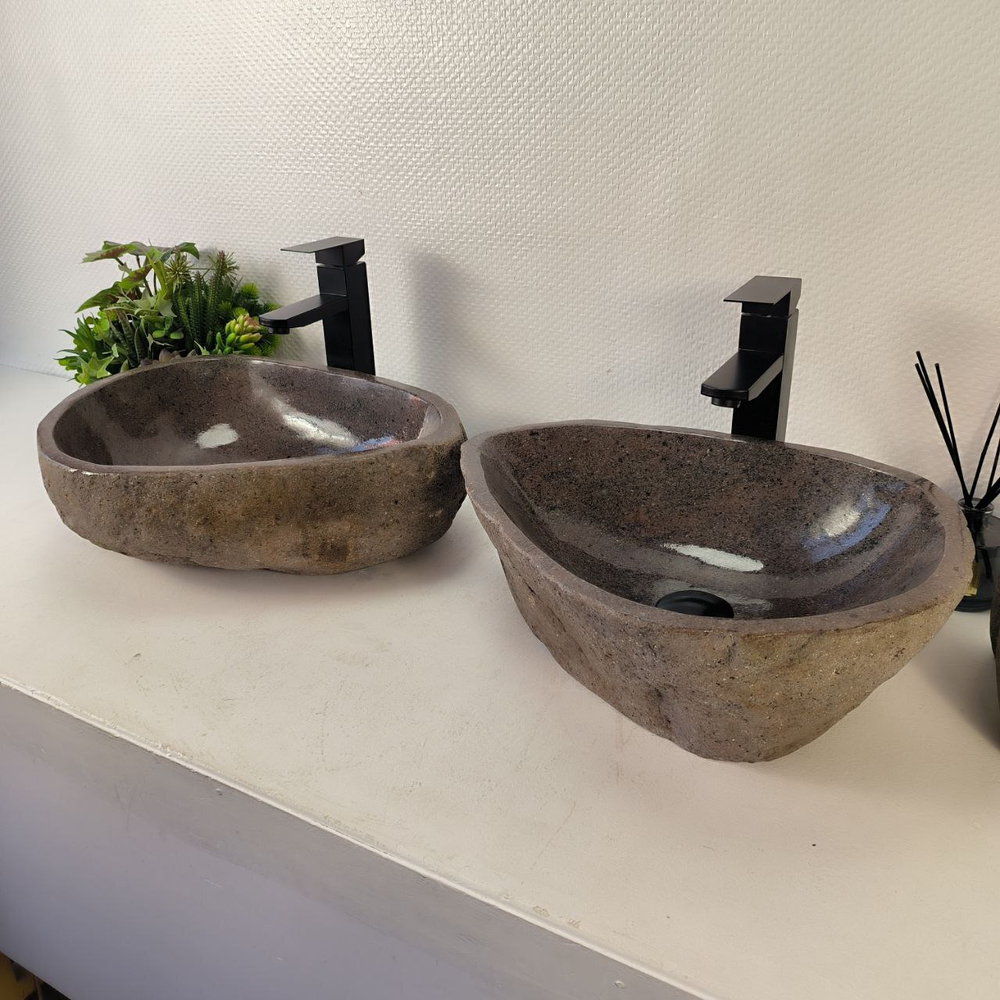 Раковина из речного камня ПАРА! RS-65336 46*36*15 0865