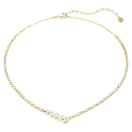 MESMERA:NECKLACE V-SHAPE WHI/GOS