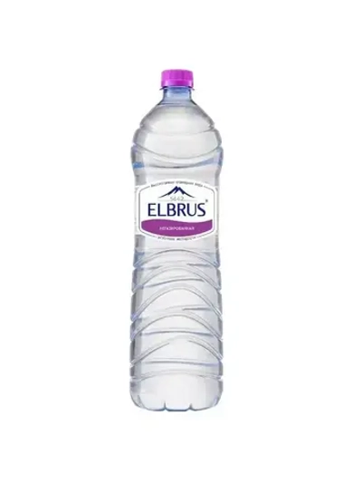 Вода негазированная Эльбрус минеральная природная, 12 шт х 0,5 л