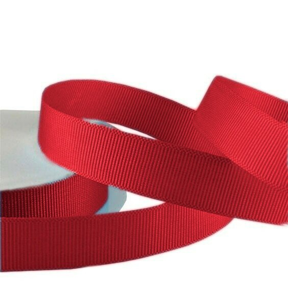 Лента Репсовая Бордовый / 25 мм * 22,85 м