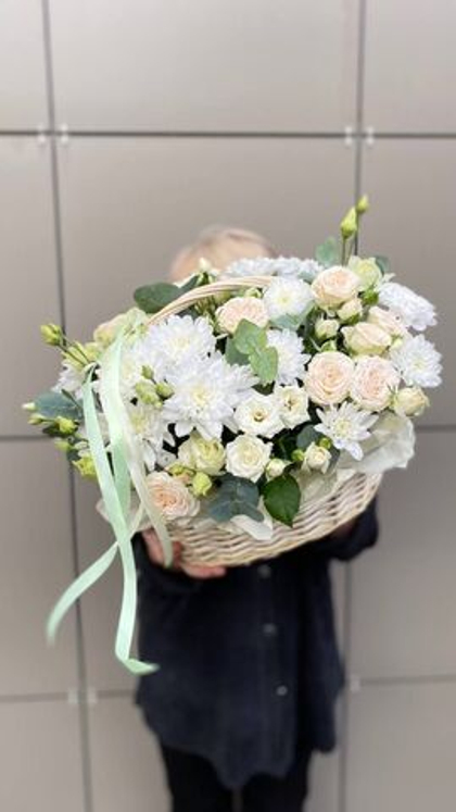 Цветы в корзине Цветущая милость