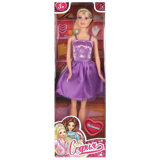 Кукла 29см София, бесшарнирная, кор КАРАПУЗ