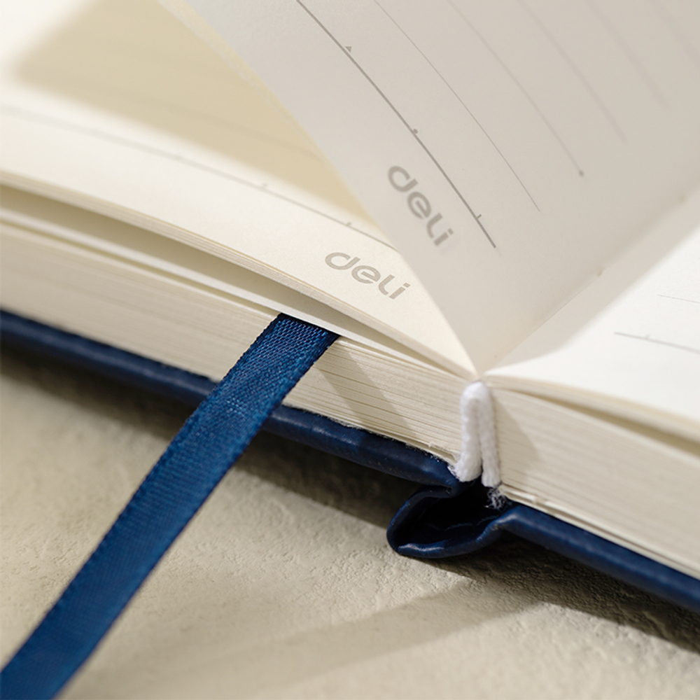 Ежедневник недатированный DELI "Linfini", А5, 144 листа, в линейку, ассорти