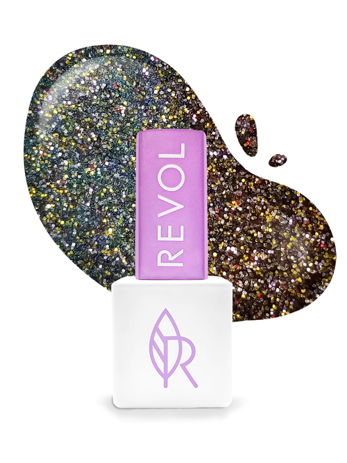 REVOL Гель лак Путешествие по галактике №8 Сверкающий квазар, 10мл