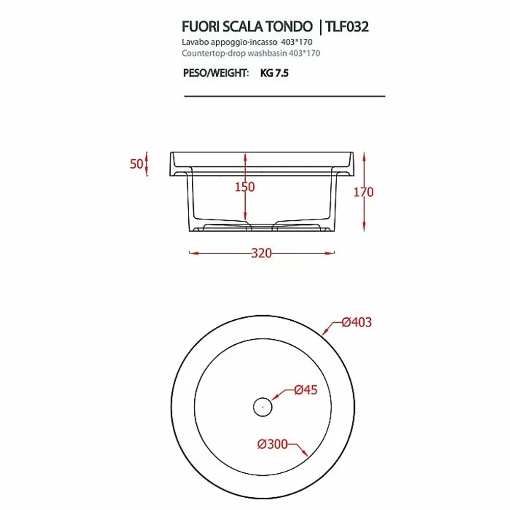 Консоль с раковиной Artceram FUORI SCALA ACA054/TFL03217 40.3 белая