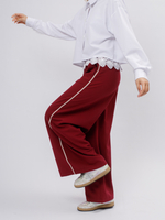 Брюки лампас бордо