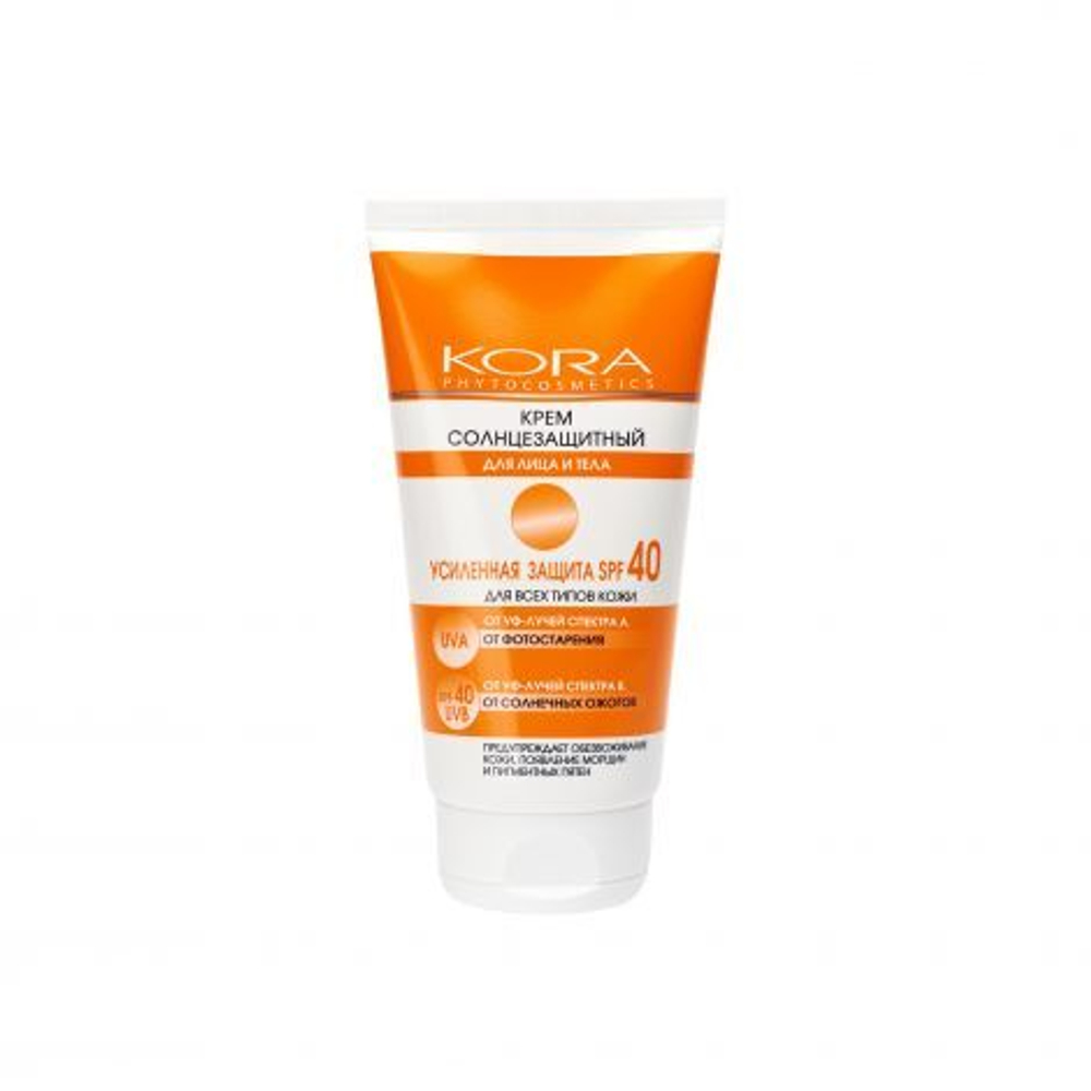 KORA Крем солнцезащитный для лица и тела SPF40 150 мл (42306)