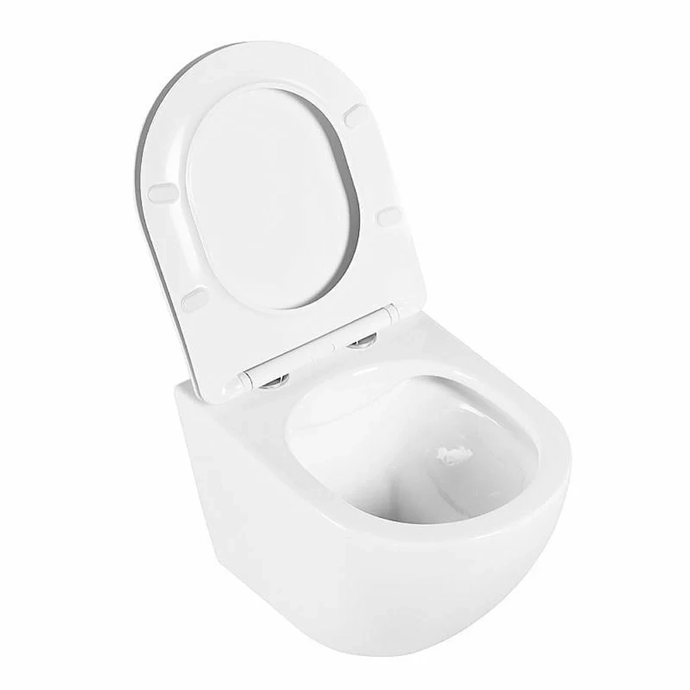 Унитаз подвесной BelBagno UNO BB3105CHR безободковый, с крышкой микролифт, с инсталляцией и кнопкой хром