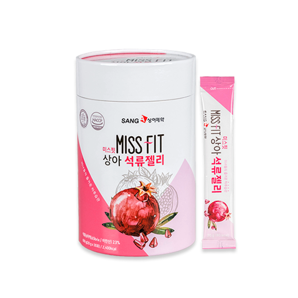 Гранатовое желе с коллагеном без сахара Nourishing Pomegranate Jelly, Beautiful Skin Sanga Miss Fit