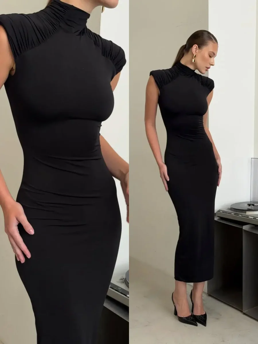 Платье Solo maxi, Черное