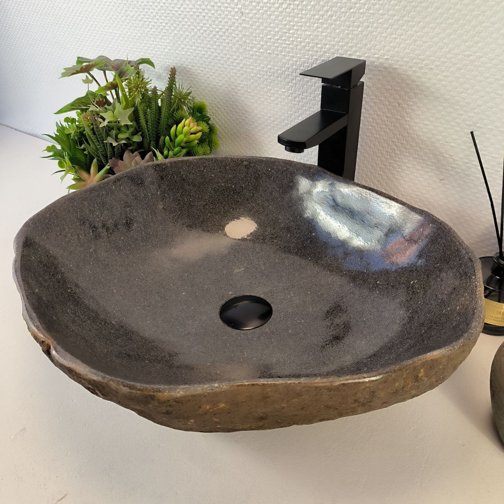 Раковина из речного камня RS-65379 52*45*16 0862