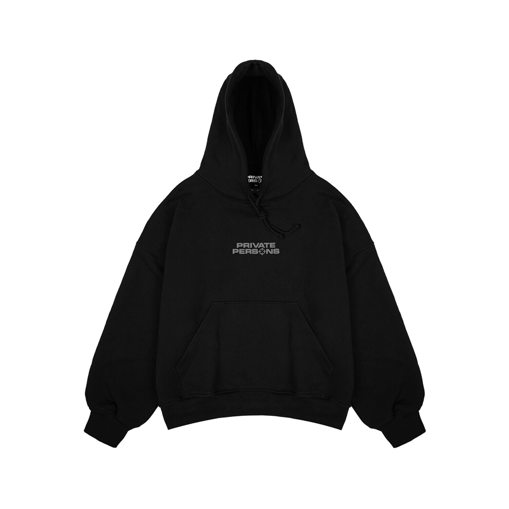 BASIC "GREY PP LOGO" HOODIE