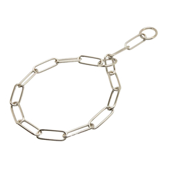 Рывковая цепь нержавеющая сталь очень крупное звено СпецКинология