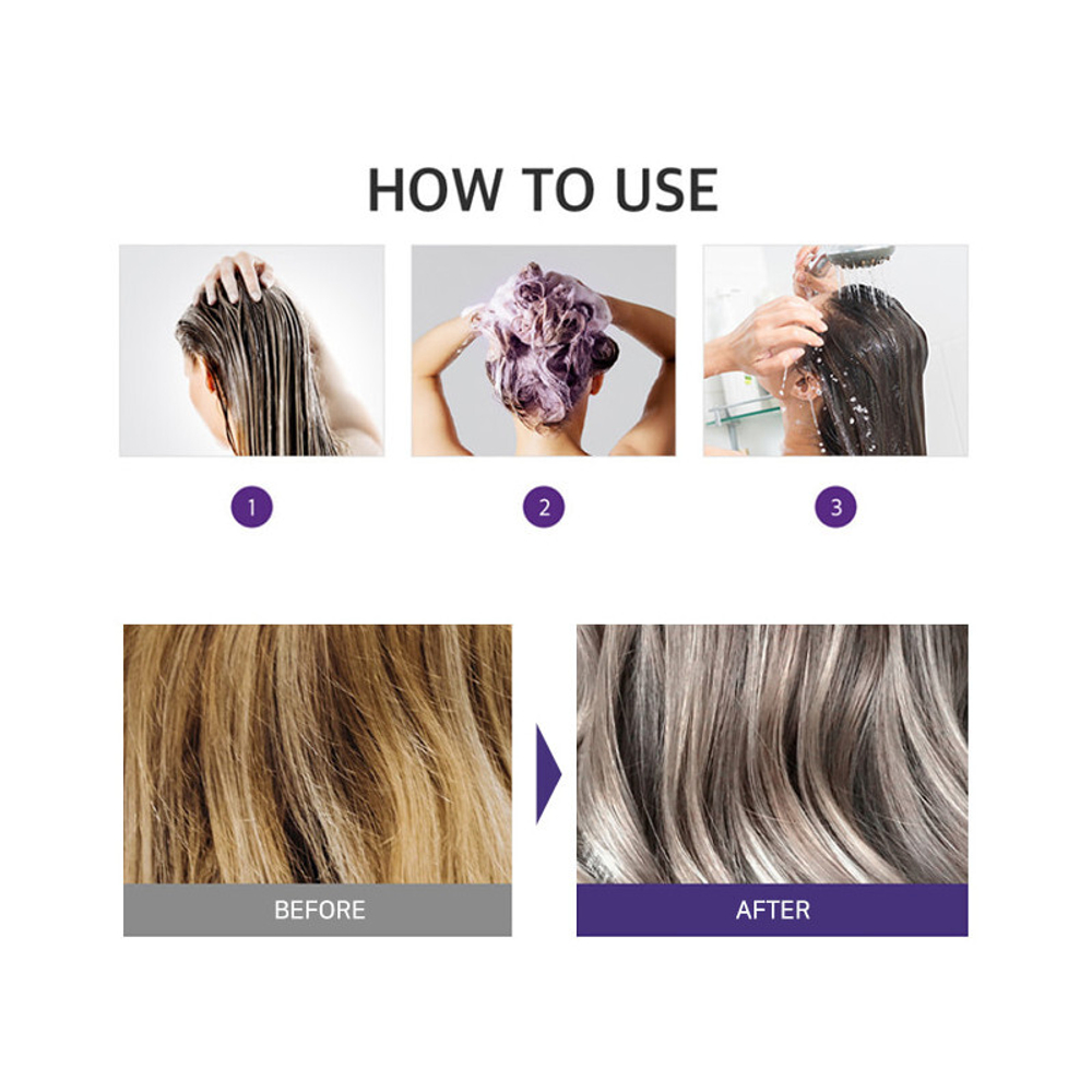Masil 5 Salon No Yellow Shampoo тонирующий шампунь для осветленных волос против желтизны