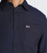 рубашка solid flannel Tommy Jeans - темно-синий(DM0DM15126)