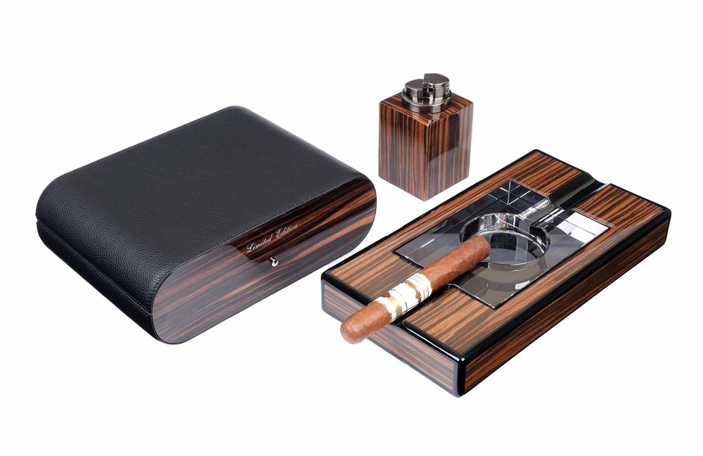 Настольный набор сигарных аксессуаров Gentili SET-SV10-Black