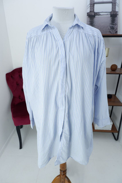 Блузка Zara хлопковая в полоску 48-50 размер