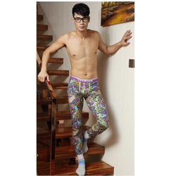 Мужские кальсоны с узором фиолетовые Cockon MAN pants Violet 23715