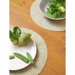 Набор из 4-х сервировочных салфеток Leanera, Ø35 см, мятные