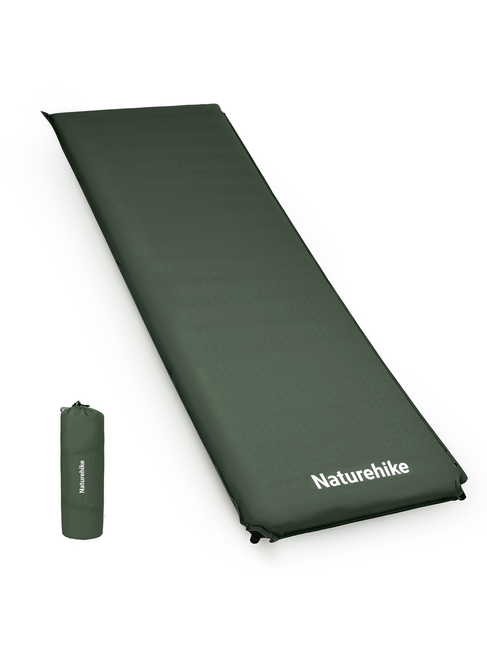Коврик самонадувающийся Naturehike D04, 200х63х10 см, зеленый