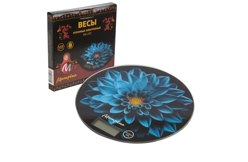 Весы кухонные Матрёна МА-197 цветок