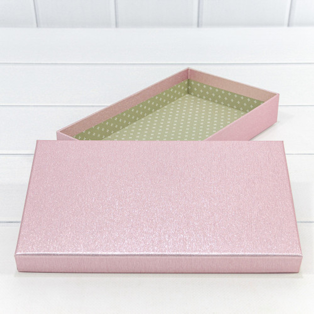 Коробка Ювелирная 24х14х4 см (Розовый)