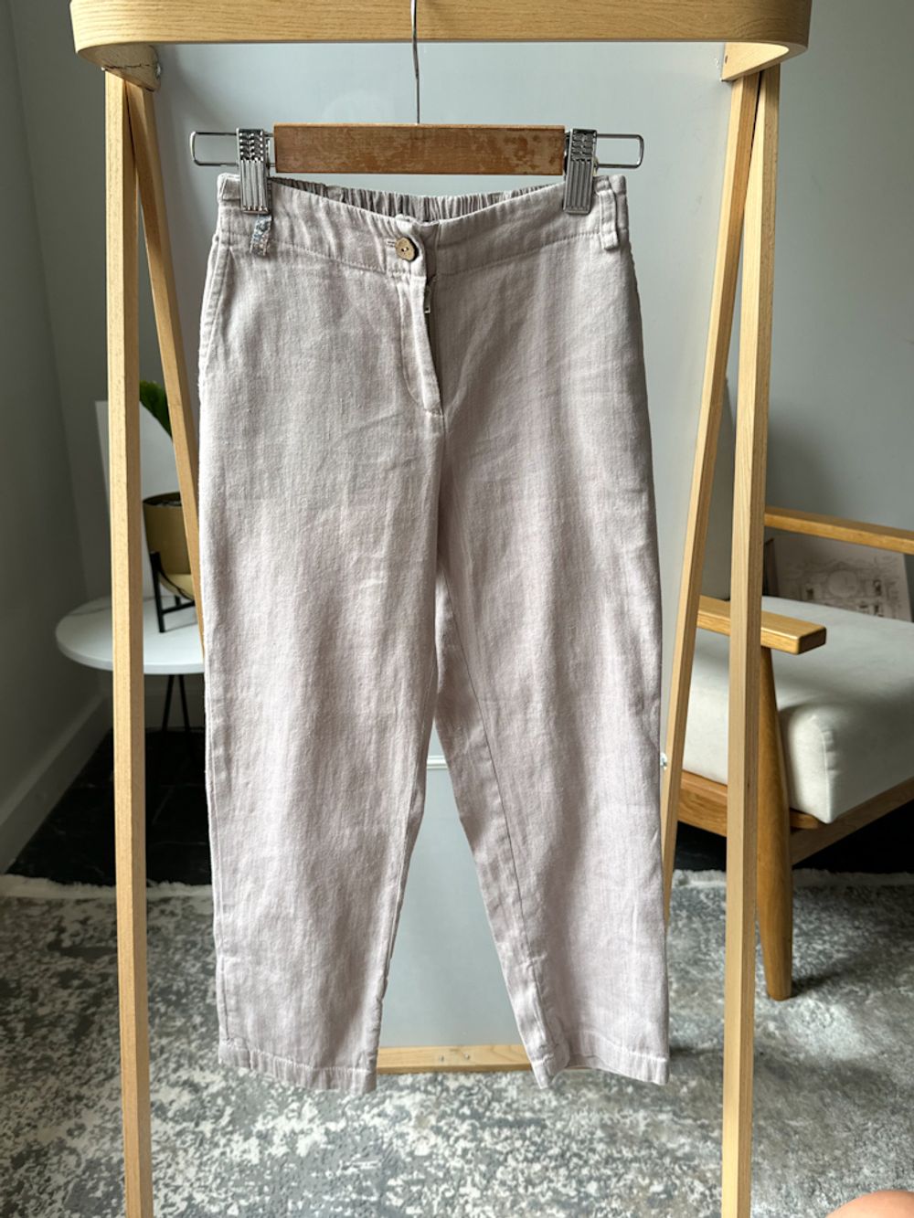 Брюки из хлопка и льна Migle Cashmere, 128