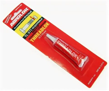 Фиксатор Abro резьбовых соединений красный (6мл/12шт)