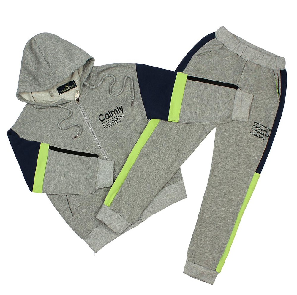 Спортивный костюм для девочек А.4437В-B39, серый, р. 116-122см 9730355