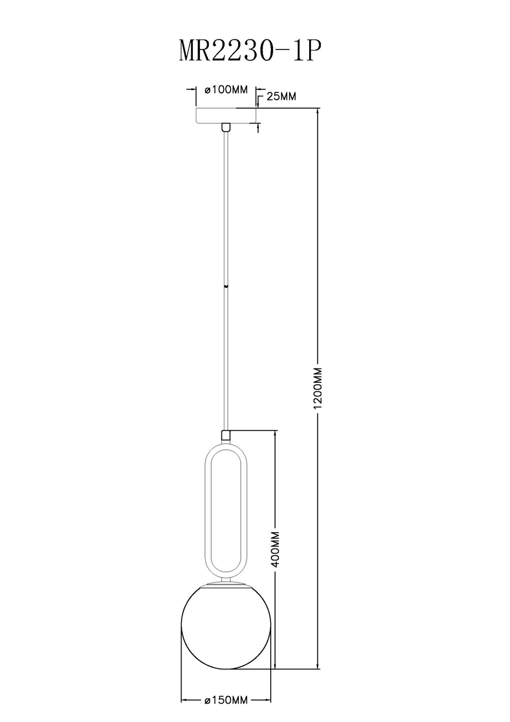 Подвесной светильник MyFar Pierre MR2230-1P