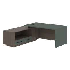 Стол руководителя с тумбой VCT 1919(L)  1900х1900х750 VELION