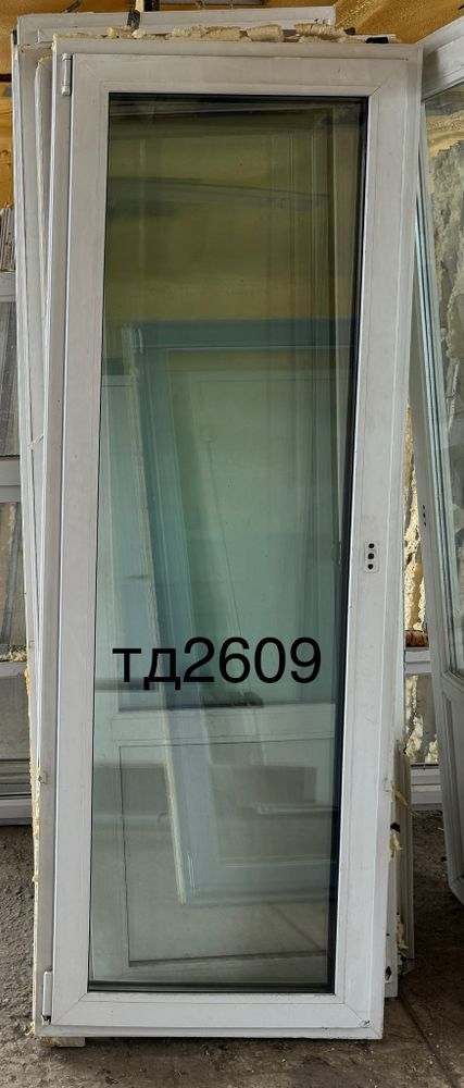 Дверь Пластиковая Б/У 209(в) х 75(ш) Балконная