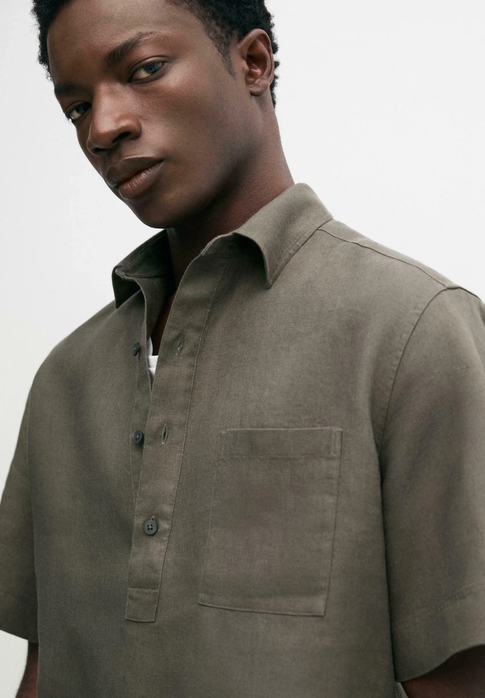 РУБАШКА MASSIMO DUTI - dark green