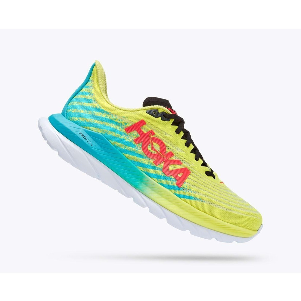 Кроссовки мужские HOKA M MACH 5 Evening Primrose / Scuba Blue