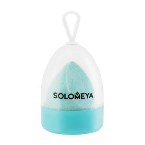 SOLOMEYA Спонж для макияжа ВЕЛЬВЕТОВЫЙ косметический ТИФФАНИ Microfiber Velvet Sponge Tiffany, 1 шт