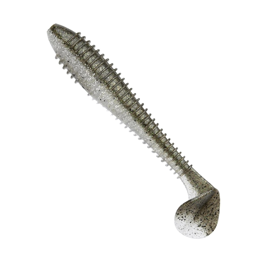 Приманка силиконовая Keitech Swing Impact FAT 4.3", 10,3г цвет #401 Green Pumpkin / Chartreuse