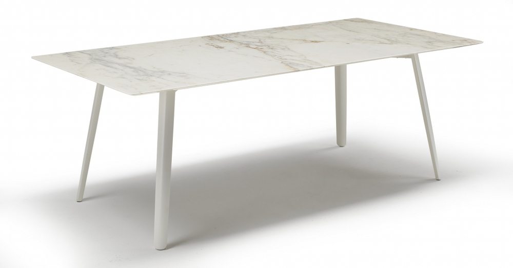 Стол мраморный Scab Design Squid M, белый, белый мрамор Калакатта