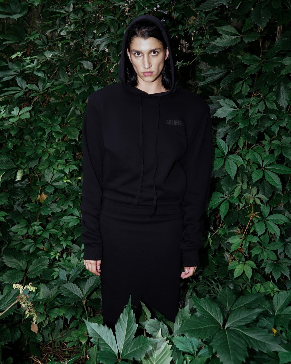 Платье-худи в длине макси