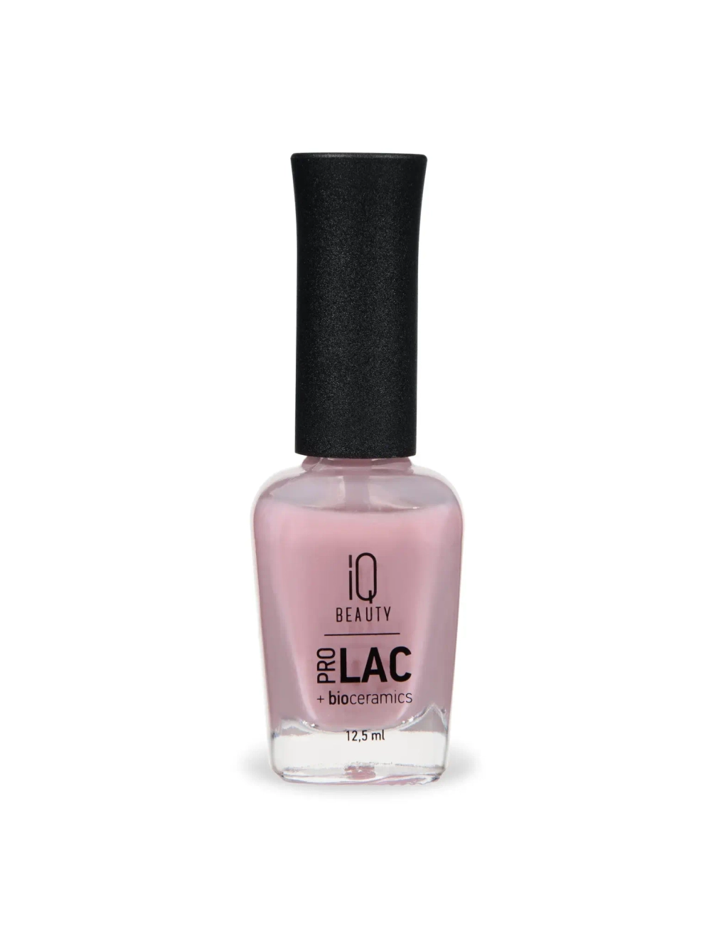IQ BEAUTY Лак для ногтей профессиональный укрепляющий с биокерамикой #045, 12.5 мл Светло-бежевый, полупрозрачный