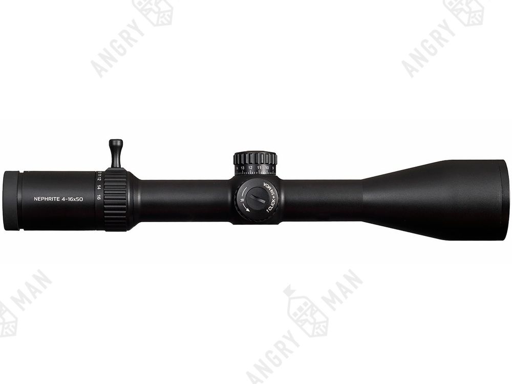 Прицел Nephrite 4-16x50, SF, сетка 61 (Half MD), подсветка красная, 30мм, 1/4 МОА, 759г, Gaut