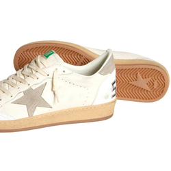 Женские кеды Golden Goose Ball Star Nappa leather with Grey Nubuk star and Grey heel tab