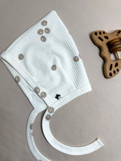 Чепчик Гномик Лапки Рубчик Экрю RinaAmari