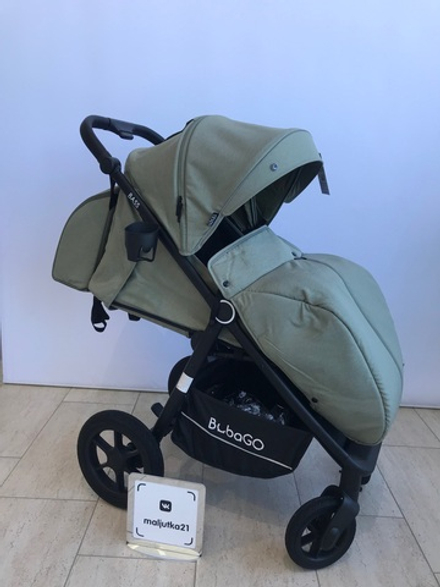 Коляска детская прогулочная BubaGo арт. BG 130-2 MODEL BASS color/цвет Green/Зеленый
