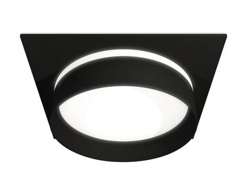 Комплект встраиваемого светильника с акрилом 1*GX53 XC8062020 SBK/FR черный песок/белый матовый(C8062, N8462) DIY System Complects Ambrella