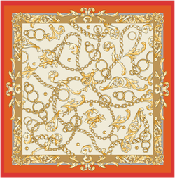 Платок двойной печати 64x64 см AV-AM50702