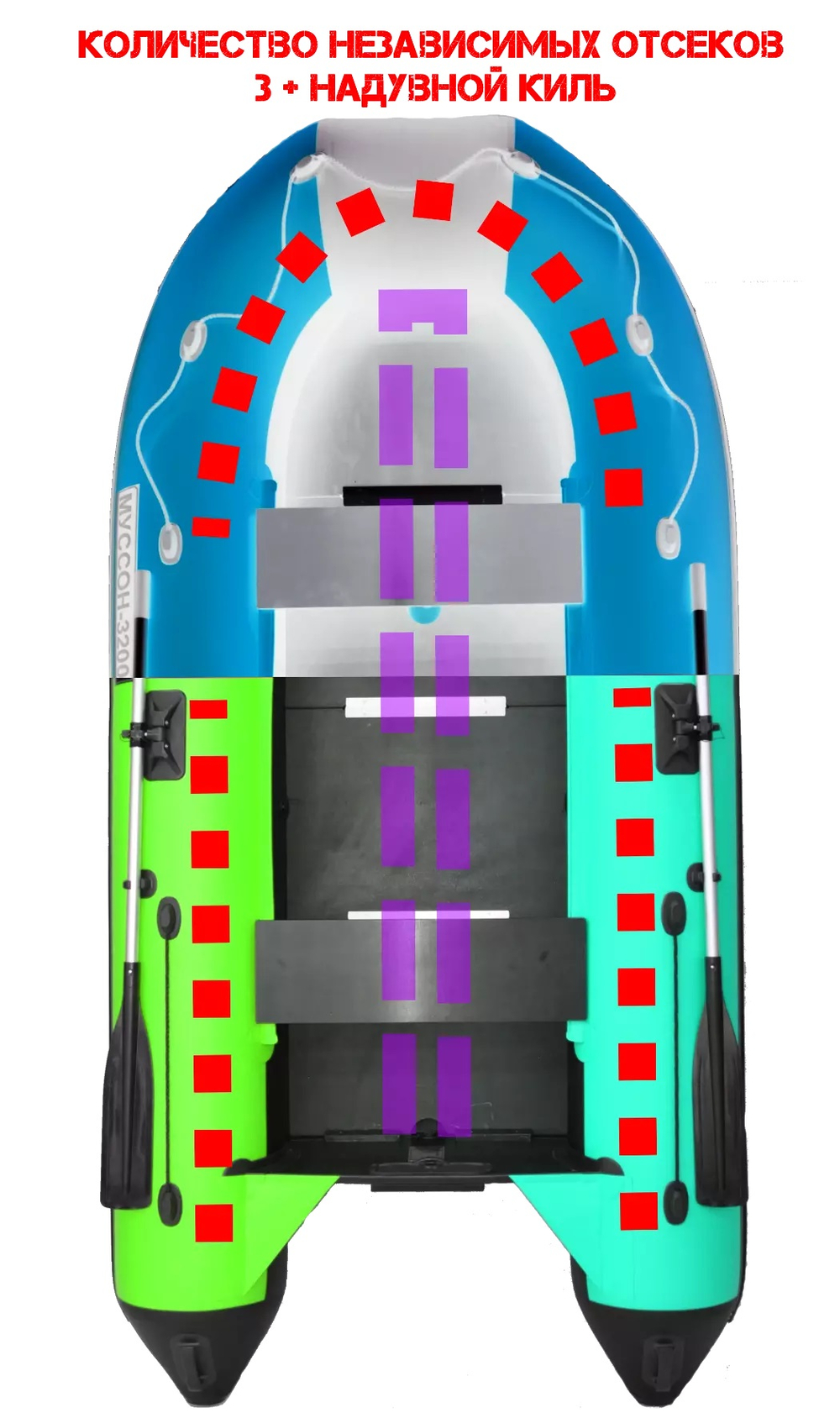 Лодка ПВХ МУССОН 3200 СК