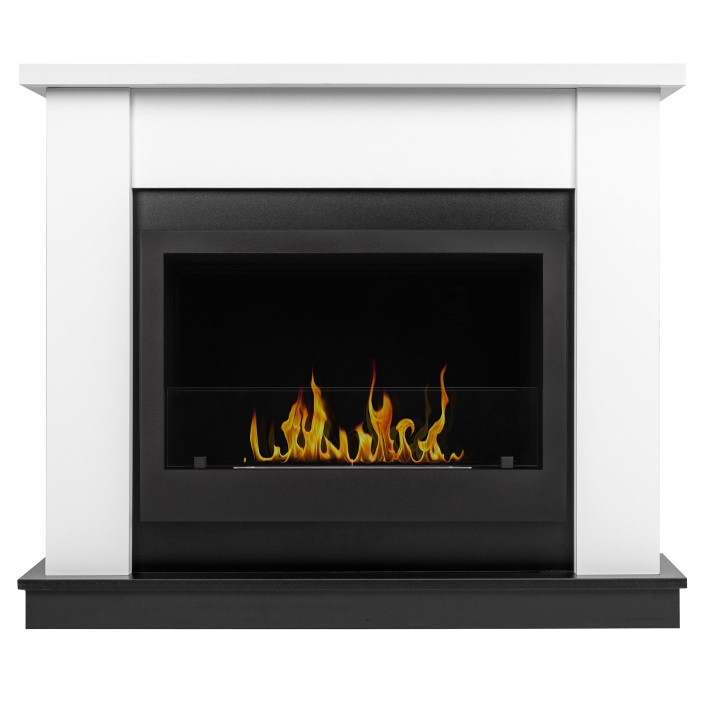 Каминокомплект:Биокамин Firelight BFP/P-3020+Портал Canto Long белый, черный