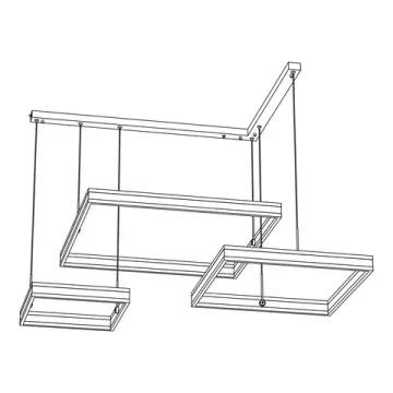 Подвесная люстра с пультом 190W 3000-5500K CL719K310 белый Дуэт Citilux